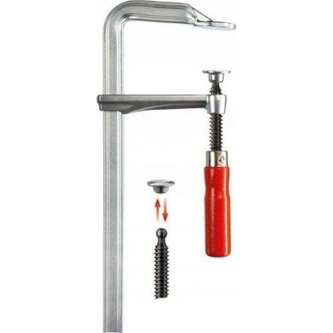 Bessey GZ 400/120mm Serre-joint acier poignée bois ergonomique