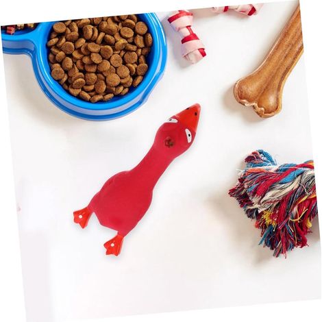 Jouet pour chien en latex couineur en forme de poulet, jouet à mâcher interactif pour animaux de compagnie (1/5)