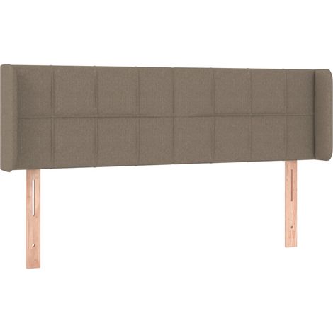 Maison Exclusive - Testiera ad Orecchio Tortora 147x16x78/88 cm in Tessuto