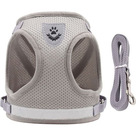 Harnais Pour Chat - Réglable 4 Points - Gilet Réfléchissant 360° - Convient Chat 1,5 À 3 Kg - Taille S (1/5)