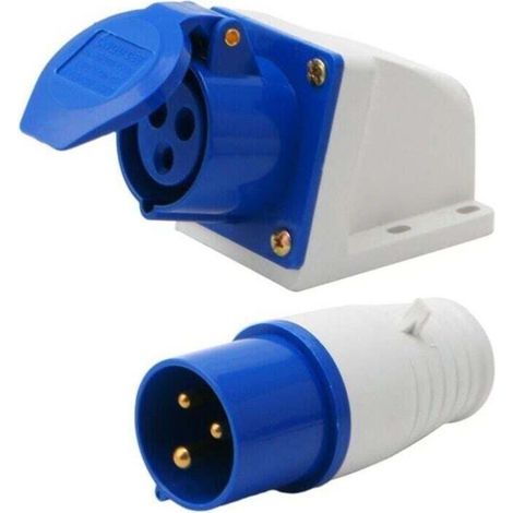 IP44 wasserdichte Industriesteckdose 220-250V SF-013 + SF-113 16A für Wohnmobile, Wohnwagen, Campingbusse