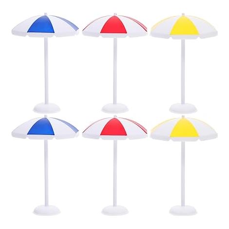Mini Parasol De Plage Miniature pour Maison PoupéE DéCoration Micro Paysage Parapluie Pare-Soleil Accessoire IntéRieur ExtéRieur (1/5)
