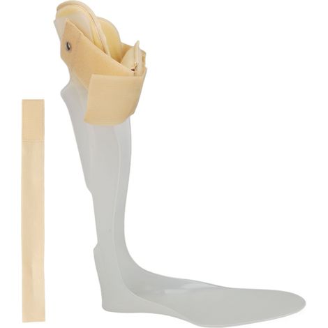 Mini attelle anti-équin ultra-mince, correcteur postural léger, soutien rembourré ajustable pour pied droit, antidérapant et discret. (1/5)