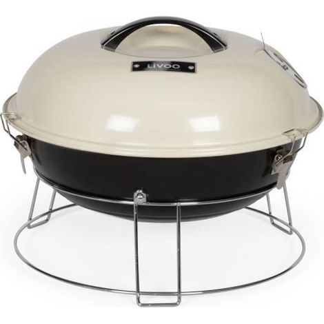 Barbacoa de carbón portátil - LIVOO - DOC301 - Champagne y negro (1/5)