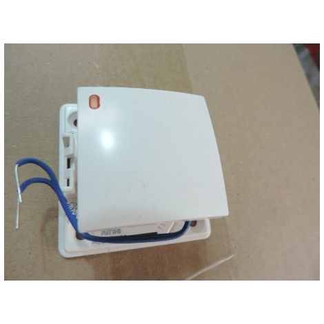Poussoir Lumineux 10A blanc pose saillie (sans cadre) 250V néon faible conso ALREA SCHNEIDER ELECTRIC ALB61052 (1/2)