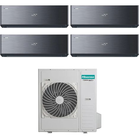 Condizionatore Hisense Quadri Split Inverter ENERGY PRO X BLACK 9+9+9+12 con 4AMW81U4RJC R-32 Wi-Fi Integrato