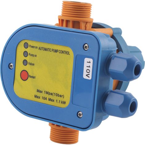 Water Pump Pressure Switch Adjustable Automatic Controller 1.5‑2.2bar Waterproof 110V‑120V 0.75KW