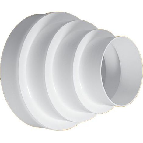 Mehrstufige Reduzierung des Lüftungsrohrs 80-160 mm (1/2)