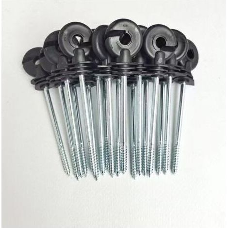 20x isolateur annulaire et Tige Long, 150mm pour clôtures H805 (1/5)