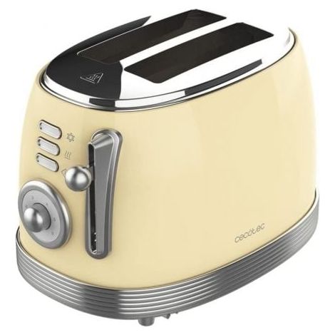 TOSTADOR VERTICAL CECOTEC TOAST AND TASTE 800 VINTAGE LIGHT YELLOW