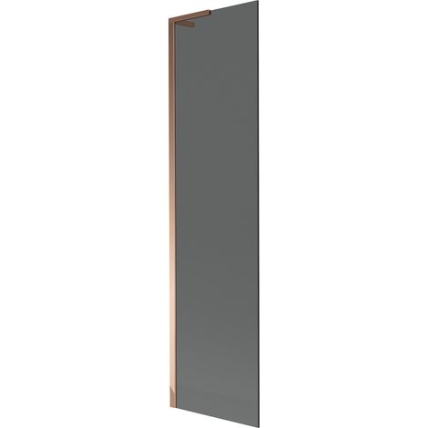 Mexen Next L biombo de bañera de 1 hoja 50 x 150 cm, grafito, oro rosa - 895-050-000-03-40-60 (1/5)