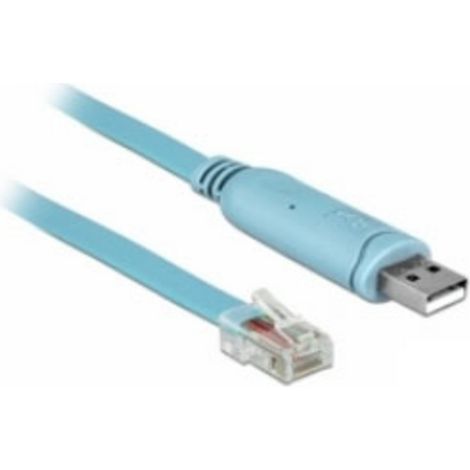 Delock USB 2.0 Adaptateur [1x USB 2.0 type A mâle - 1x RJ45 mâle] 63289 3 m (1/3)