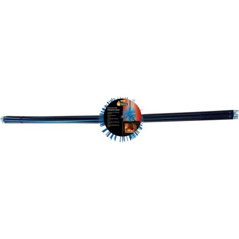 Kit deshollinador mecánico 4 x varilla 1,40 m (largo total 5,6 m) + erizo nylon 200 mm