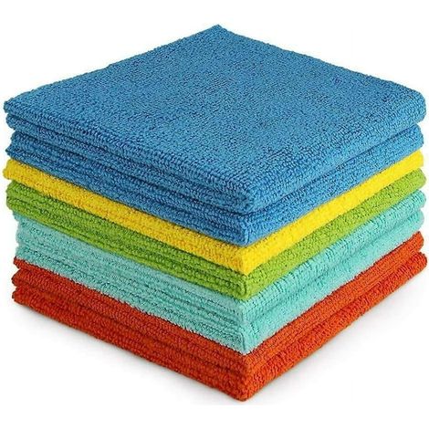 Microfibre Cloth Pack Of 8, Multifunctional Reusable Cleaning Cloths, Lint Free Streak Free Washable Cloth Duster For House, Kitchen, Car, Motorbike, (1/5)