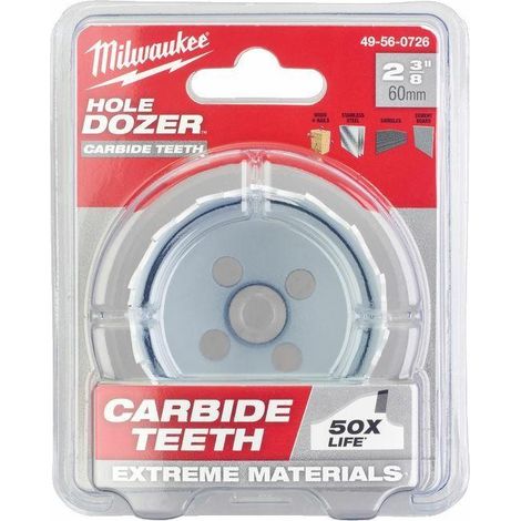 Milwaukee Hole Dozer Corona da taglio 60 mm metallica