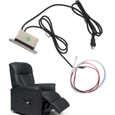 Fernbedienung für elektrische Sofas mit LED-Anzeige und USB-Anschluss, 5A 3-Tasten 5-Pin ABS-Controller (1/5)