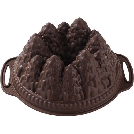 Backform, Kuchenform – Weihnachtsbackform – Kiefern, Winterwald – 29,5 x 25 x 11,8 cm (1/5)