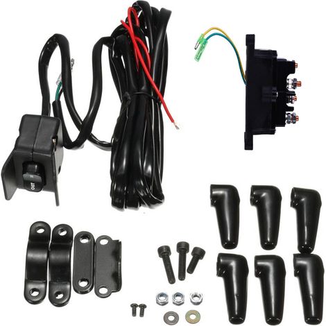 ATV/UTV 12V winch relay 63070, combination rocker and thumb switch assembly for dashboard 62135--DTEKGAZ