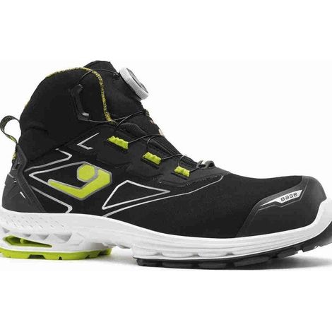 Chaussures de sécurité hautes Copenhagen mixte noir / jaune - S7S ESD LG SC FO SR - Run@Work-B1714-0WA P42 - Base Protection