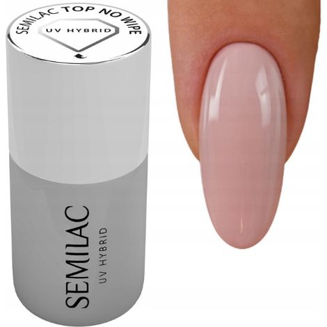 SEMILAC Top coat sans essuyage pour vernis hybrides 7 ml (1/5)