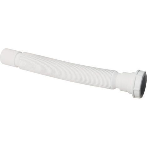 Somatherm – Flexible évacuation extensible Ø32 Mâle Femelle – Longueur 0,34 à 0,80 m – Compatible siphons standard et tubes PVC 32 mm