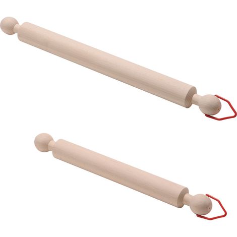 Mattarello da Cucina in Legno Girevole con Gancio 40 cm