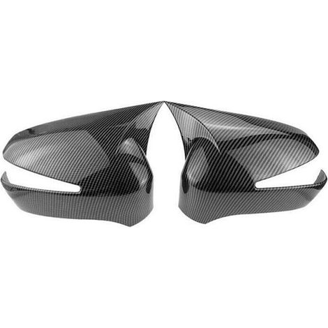 Copertura di rivestimento per specchietto retrovisore laterale dell'auto per Toyota Land Cruiser di ottava generazione (2005-2012) (fibra di carbonio) (1/2)