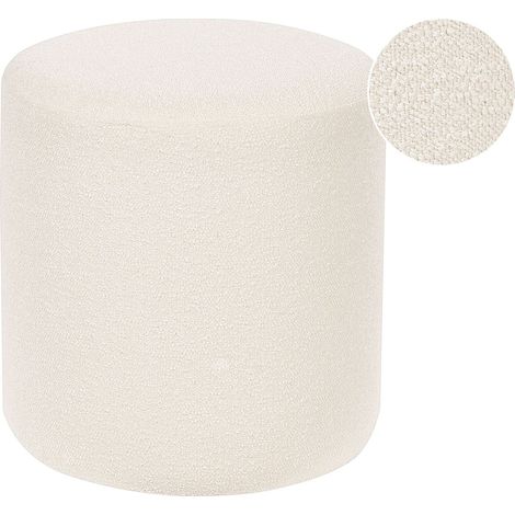 Pouf MOAB Bouclé Weiß (1/5)