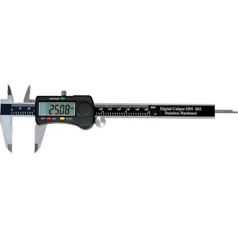 Digital Messschieber DIN 862 150mm mit Rolle und Datenausgang-Standard