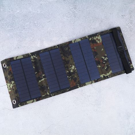 Tragbares und faltbares 10-W-5,5-V-Solarpanel für Notladung im Freien – Handy-Ladegerät und Powerbank (1/5)