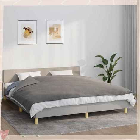 350830 Couverture lestée avec housse Gris 155x220 cm 7 kg Tissu (1/5)