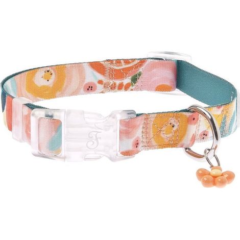 collare BLOSSOM TAGLIA S: Collare regolabile per cani linea Motif modello Blossom con charm (1/2)