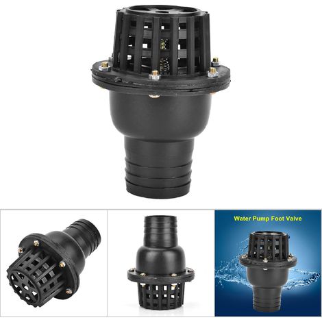 Clapet anti-retour plat en PVC noir pour pompe à eau basse pression (2 pouces) (1/5)