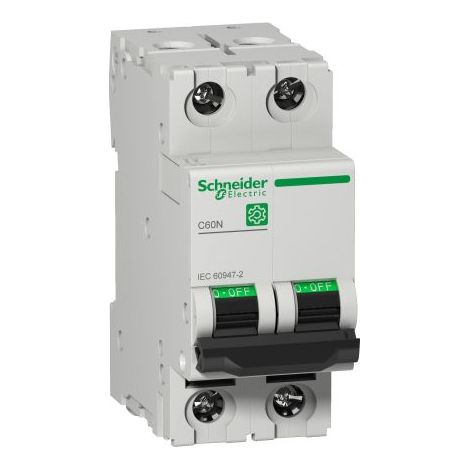 Disjoncteur miniature Schneider Multi9 C60N 2P 16A courbe C 10kA - M9F11216