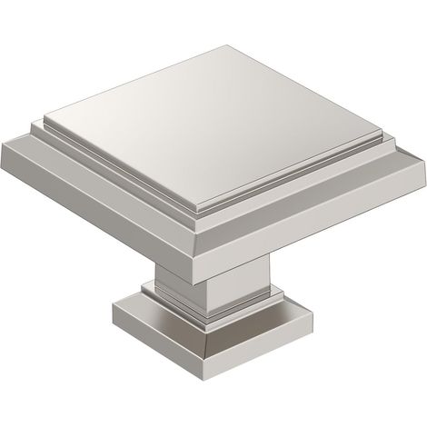 Bouton d'armoire en nickel poli de 32 mm de long Quincaillerie d'armoire de cuisine Quincaillerie pour meubles Poignée de tiroir (1/5)