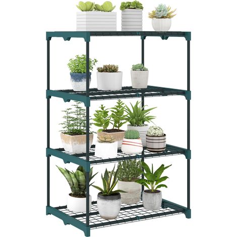 Étagère à plantes de haute qualité, fabriquée avec des matériaux durables pour une utilisation longue durée. Ce modèle est parfait pour organiser et exposer vos plantes d'intérieur et d'extérieur, ... (1/5)