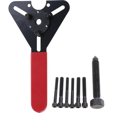 Kit d'outils à main pour extracteur d'embrayage de compresseur, extracteur de moyeu, outil de maintien de climatisation, réparation de climatisation, accessoires automobiles, maintien d'embrayage (1/5)