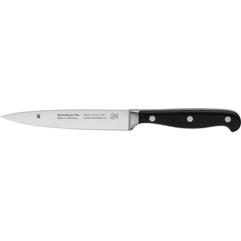 WMF Spitzenklasse Plus Coltello da Preparazione, con Tecnologia Performance Cut, Acciaio, Nero, 12 cm (1/5)