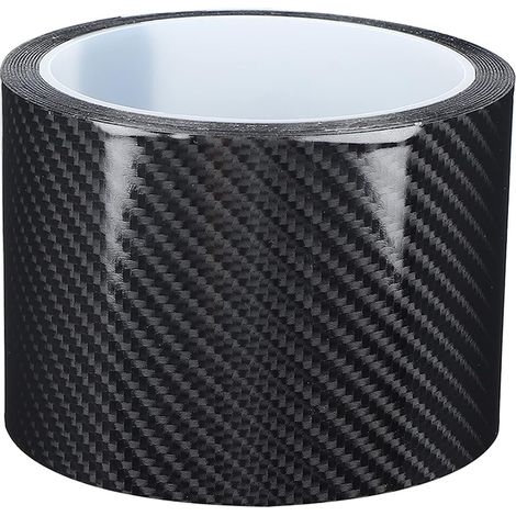 Bandes de Fibre de Carbone Anti-Rayures Film Protecteur en Fibre de Carbone Fibre de Carbone sèche Bande d'enveloppe de Vinyle Autocollant de Garde de Bord de Porte de Voiture(7CM) (1/5)