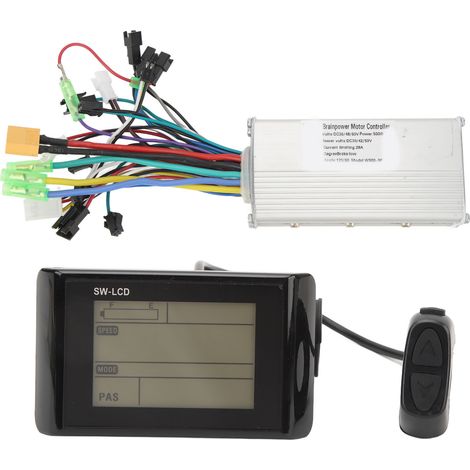 Kit contrôleur sans balais 36V 48V 60V 500W 28A W900 onde sinusoïdale 3 modes, kit conversion vélo électrique (1/5)