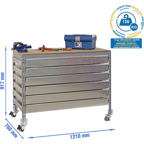 Simonrack Arbeitsplatte ohne Schrauben grau modernes Design Holz
