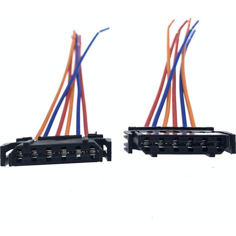 Compatible with Skoda 2007-2014 models, including the classic Octavia rear taillight connector, taillight circuit board connector, and wiring harness. (1/4)