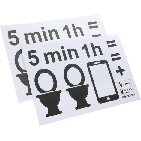 Easy-to-Remove and Clear Black Stickers for PVC Toilet Seats, 2 Pieces Bathroom Wall Decor (1/5)