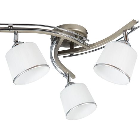 LAMPE SUSPENDU LUSTRE 60W LED ABAT-JOUR EN VERRE E27 (1/5)