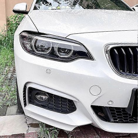 Baguette de finition noire brillante pour phare avant BMW Série 2 F22 F23 (2015-2019) - Autocollant de protection (1/3)