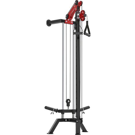 Cable Station 85x68x210 cm Macchina a Carrucole Regolabili a 16 Posizioni con Montaggio a Parete Nero (1/5)