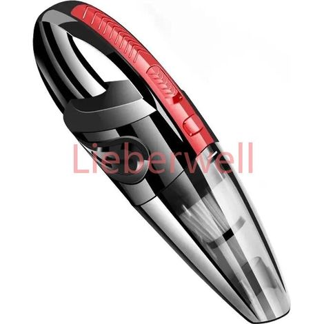 Aspirateur sans fil portable, aspiration injuste, aste, charge rapide pour voiture, maison, poils d'animaux,red