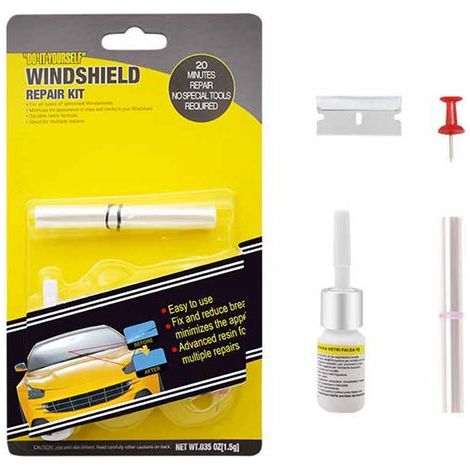 Kit de Réparation pour Vitres Automobiles – Fissures et Égratignures sur Pare-Brise, Adhésif Pénétrant, Accessoires Complets (1/5)