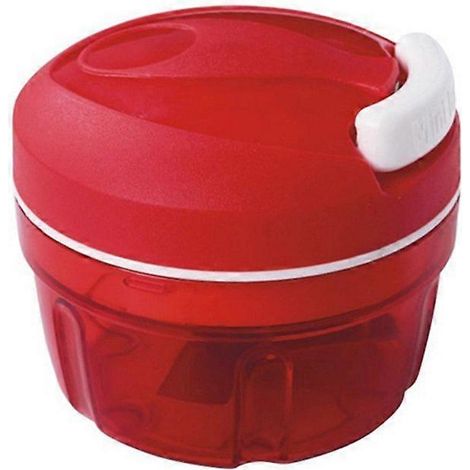 Hachoir à oignons Tupperware Chef Turbo-chef rouge compatible avec le coupe-oignons Speedy Boy D158. Taille : bord plat. (1/4)