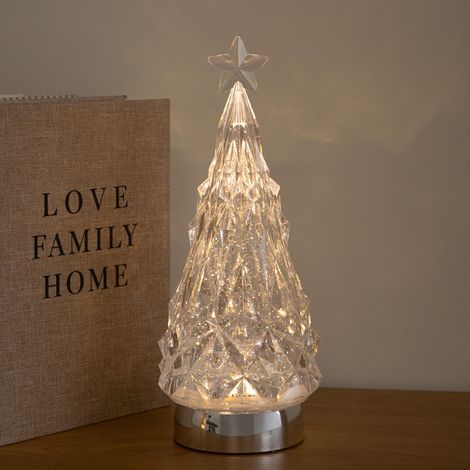 28cm Dual Powered Christmas Tree Water Spinner with Colour Changing LEDs (1/5)